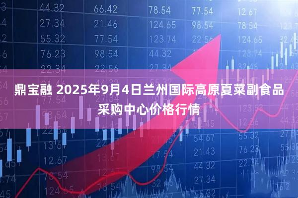 鼎宝融 2025年9月4日兰州国际高原夏菜副食品采购中心价格行情